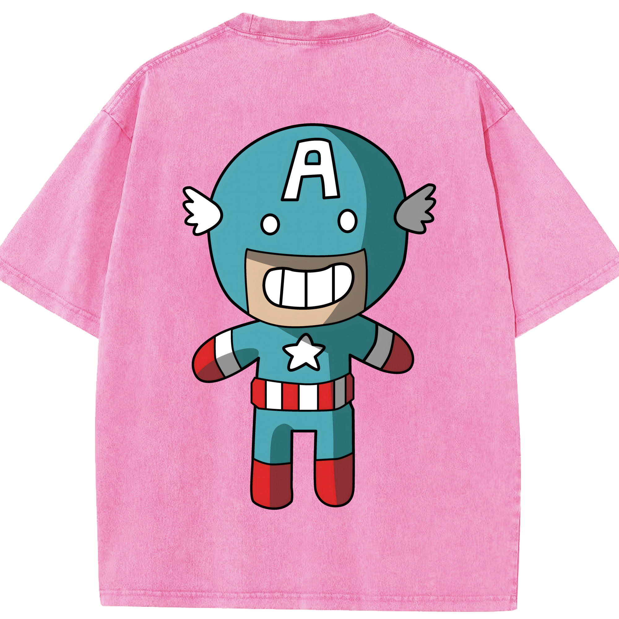 （画像用） アベンジャーズ The Avengers 綿100% ヴィンテージ風 半袖Tシャツ（背面プリント）